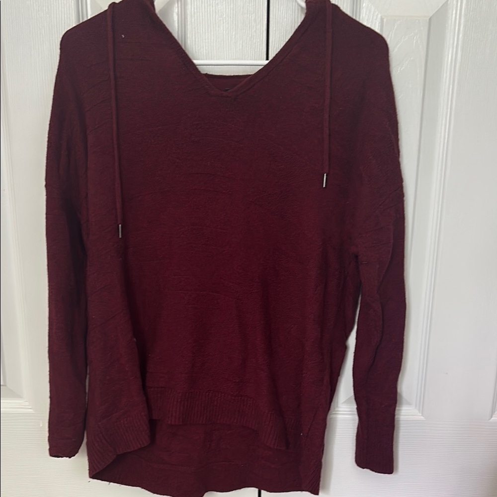 American Eagle Outfitters Red V-Neck Sweater